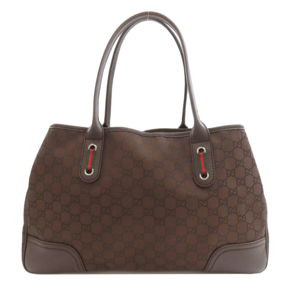 GUCCI Brown Canvas Tote Bag
